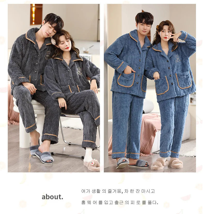 Men’s Flannel Pajama Set – Warm Winter Sleepwear & Nightwear