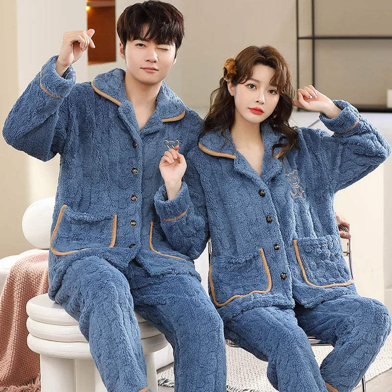 Men’s Flannel Pajama Set – Warm Winter Sleepwear & Nightwear