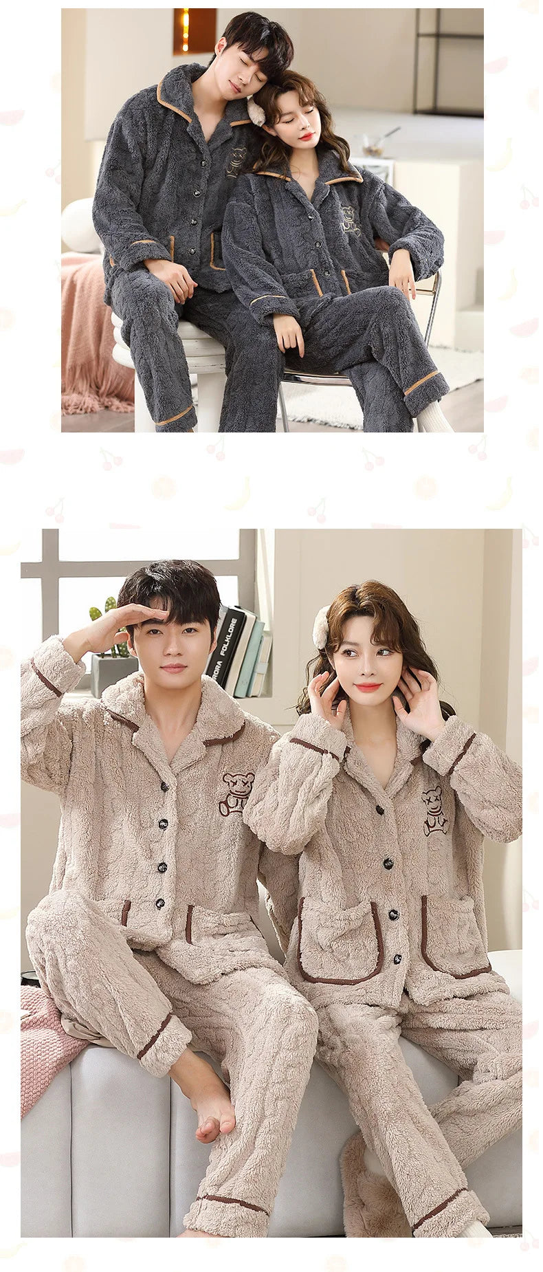 Men’s Flannel Pajama Set – Warm Winter Sleepwear & Nightwear