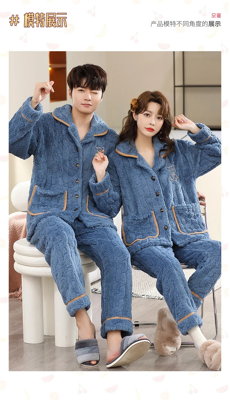 Men’s Flannel Pajama Set – Warm Winter Sleepwear & Nightwear