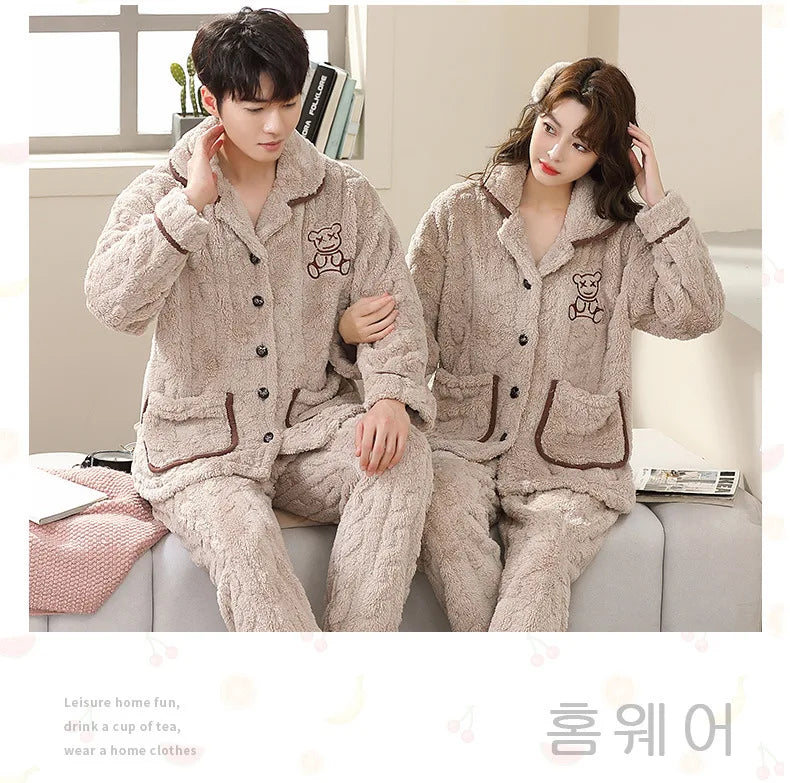 Men’s Flannel Pajama Set – Warm Winter Sleepwear & Nightwear