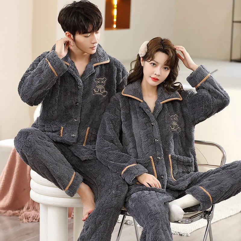 Men’s Flannel Pajama Set – Warm Winter Sleepwear & Nightwear