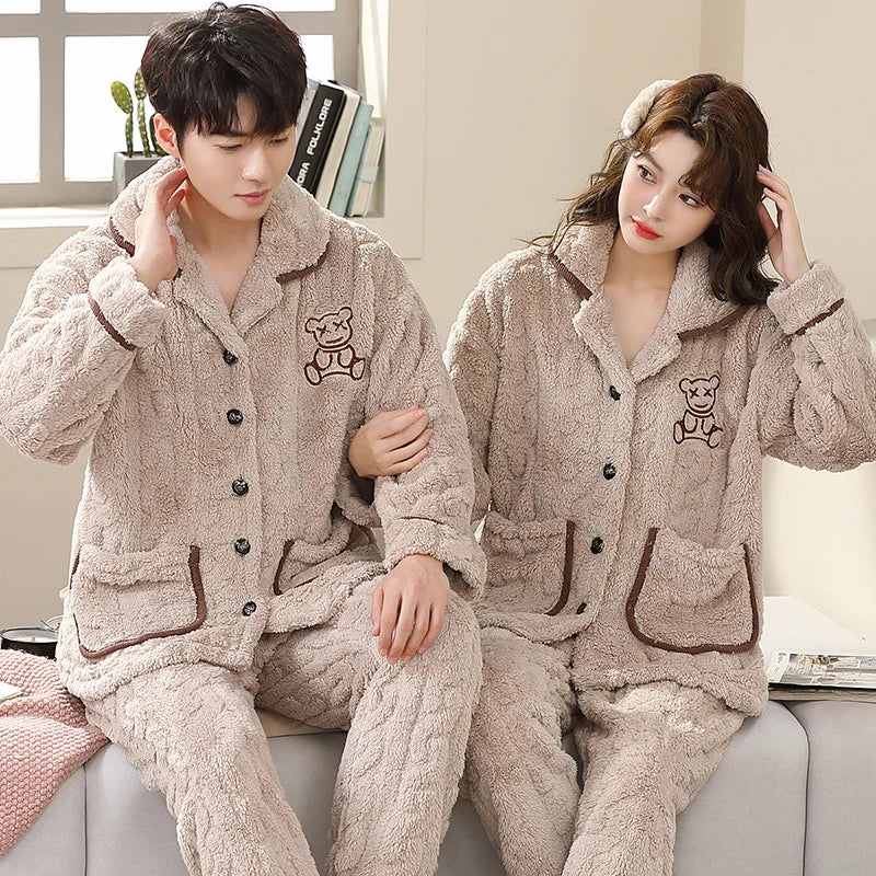 Men’s Flannel Pajama Set – Warm Winter Sleepwear & Nightwear
