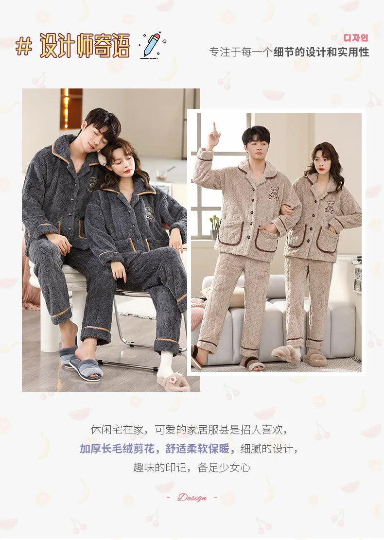 Men’s Flannel Pajama Set – Warm Winter Sleepwear & Nightwear