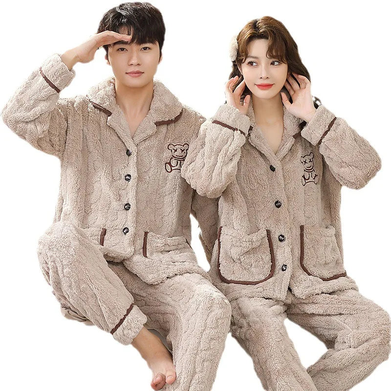 Men’s Flannel Pajama Set – Warm Winter Sleepwear & Nightwear
