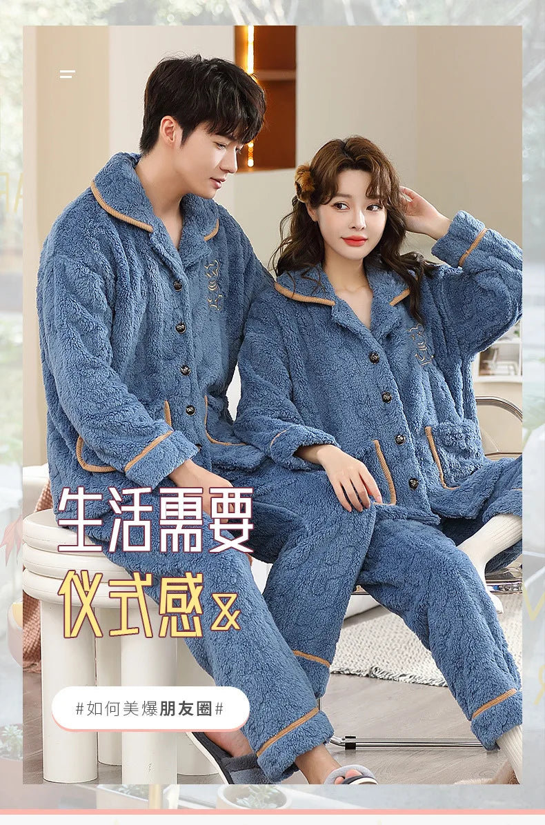 Men’s Flannel Pajama Set – Warm Winter Sleepwear & Nightwear